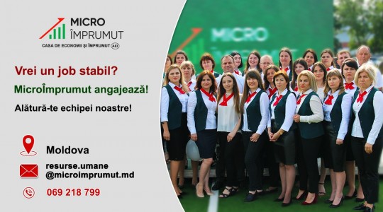 MicroÎmprumut deschide noi oportunități de angajare în 2026!