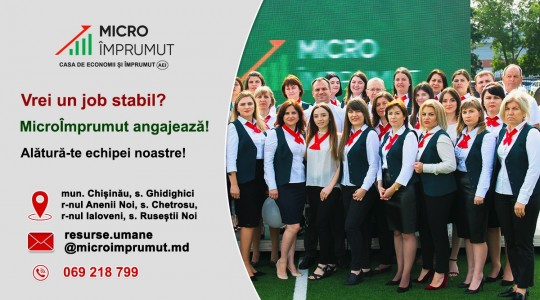 MicroÎmprumut deschide noi oportunități de angajare în 2026!