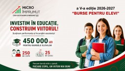 Viitorul nu așteaptă, MicroÎmprumut susține elevii acum.  Burse pentru elevi – Ediția a V-a
