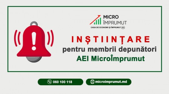 MicroÎmprumut anunță actualizarea ofertei depunerilor de economii din 07.05.2026