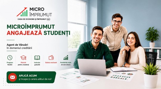 Ești student? Transformă timpul liber într-o oportunitate de carieră și venit!