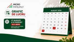 Program de lucru luna august 2026!