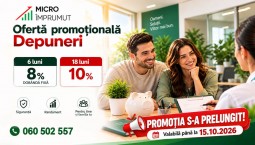 Oferta pentru depuneri promoționale s-a prelungit. Profită acum de dobândă specială!