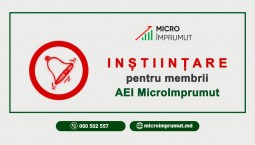 Înștiințare privind convocarea Adunării Generale a membrilor MicroÎmprumut!