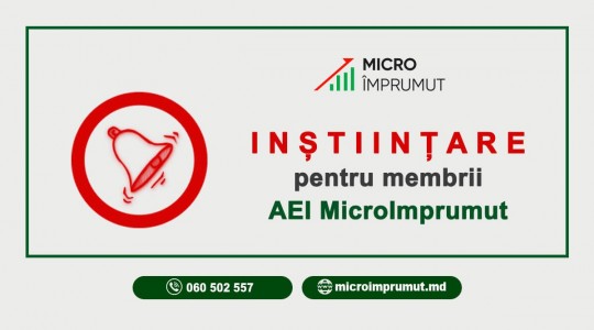 Înștiințare privind convocarea Adunării Generale a membrilor MicroÎmprumut!