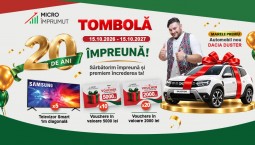Lansăm Tombola Aniversară „20 de ani împreună” – sărbătorim alături de membrii MicroÎmprumut!